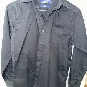 Izod Black Long sleeve Shirt- Boys